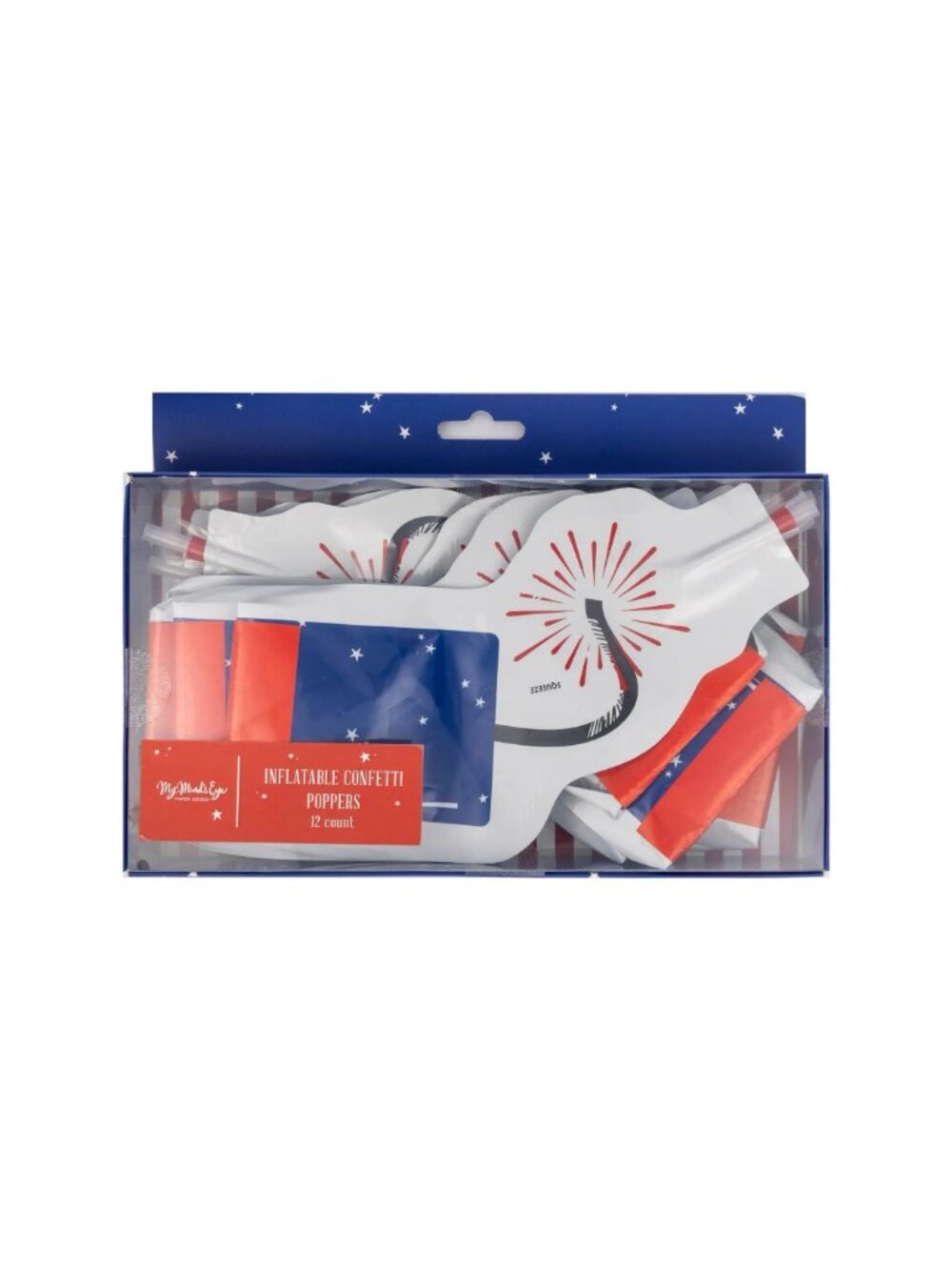 Inflatable Confetti Poppers, 12 Count - Picture 2 of 4